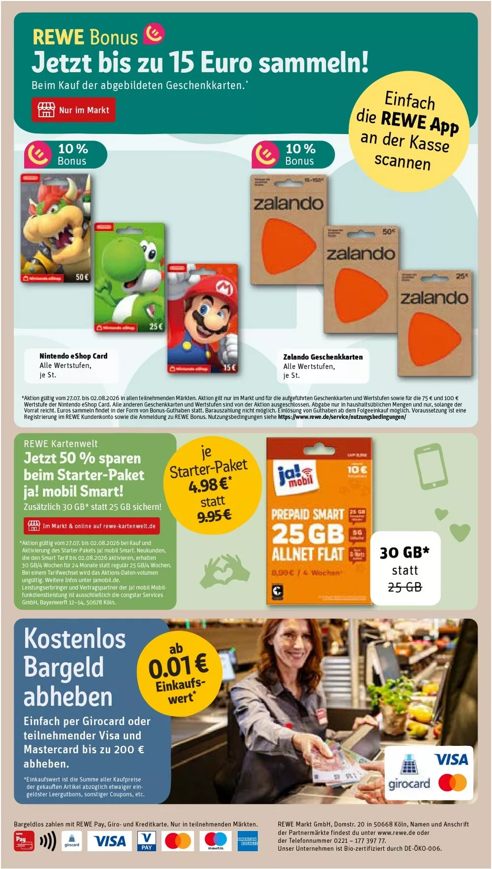rewe prospekt folder juli 27 august 1 27