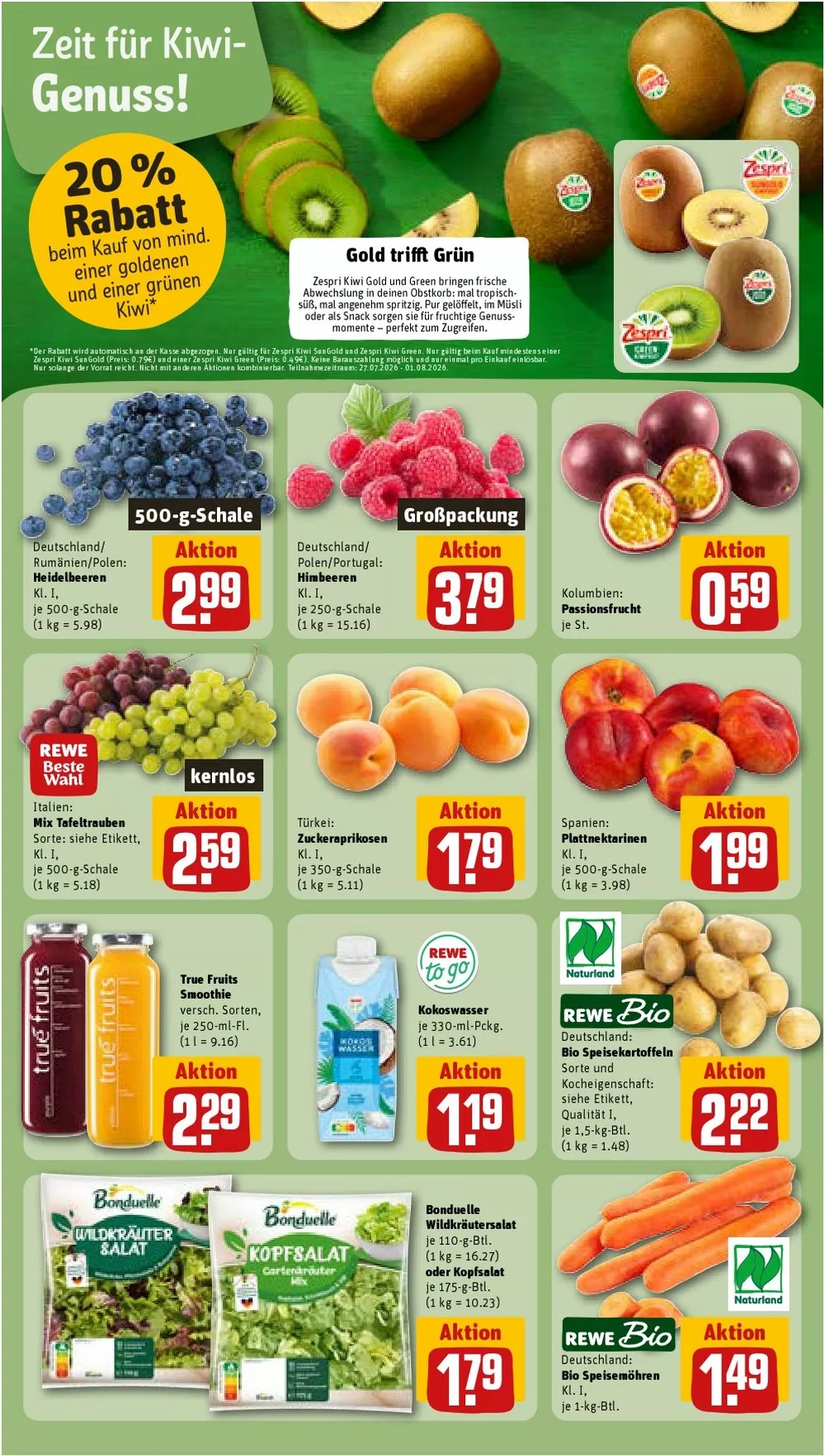 rewe prospekt folder juli 27 august 1 6