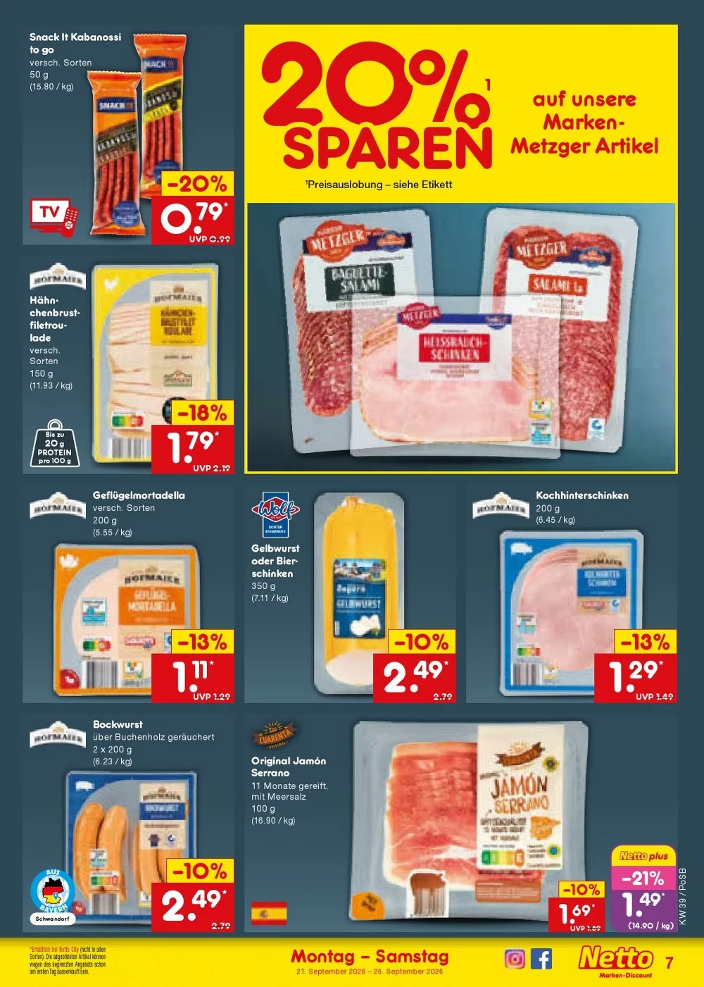 netto marken prospekt september 21 26 11