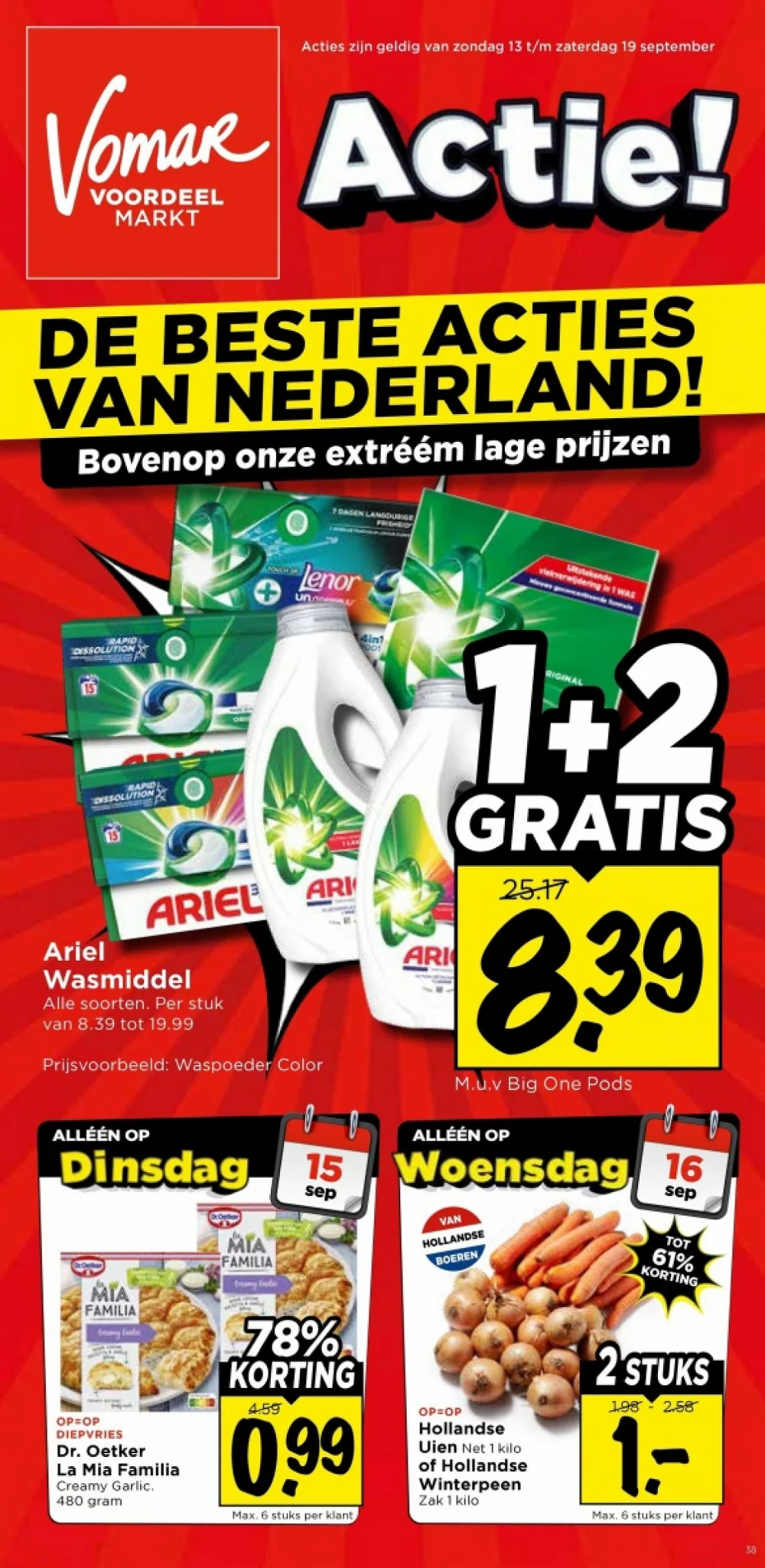 Vomar Folder 13-09-2026 | Pak Extra Korting & Voordeel 1 vomar folder week 38