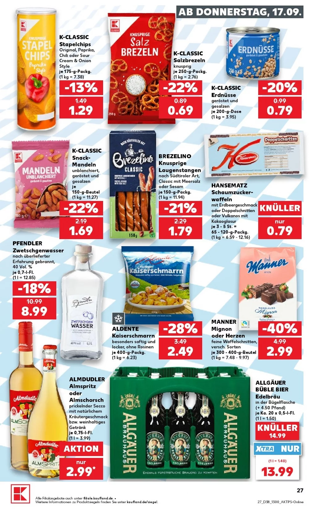 kaufland prospekt september 17 23 27