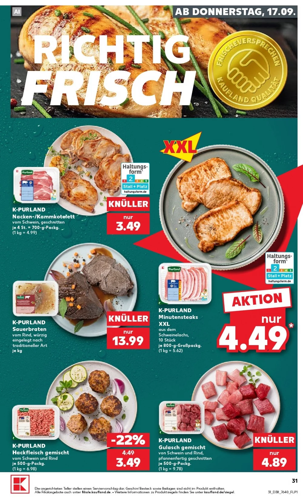 kaufland prospekt september 17 23 31