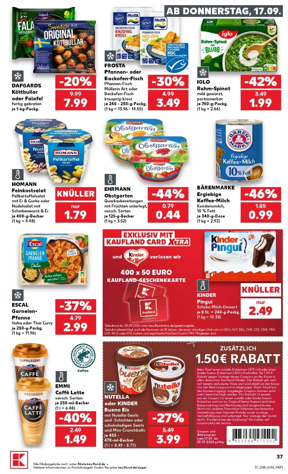 kaufland prospekt september 17 23 37