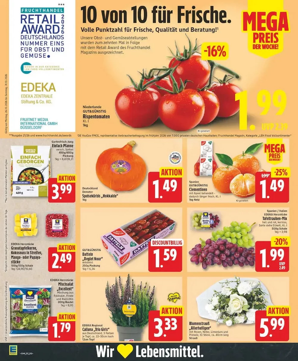 Edeka DE Folder 26-10-2026 | Pak Extra Korting & Voordeel 2 edeka prospekt oktober 26 31 2