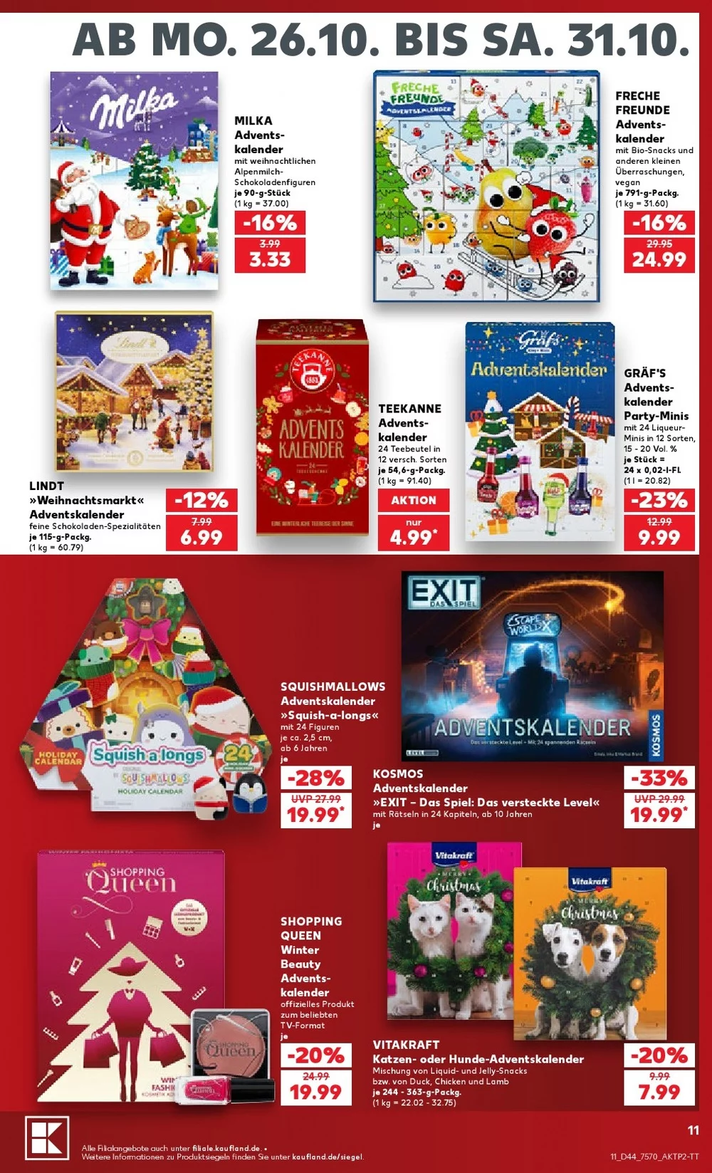 kaufland prospekt oktober 26 31 11