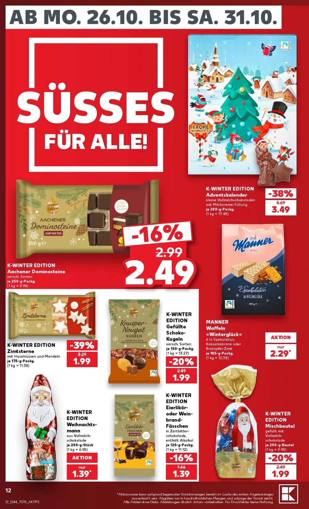 kaufland prospekt oktober 26 31 12