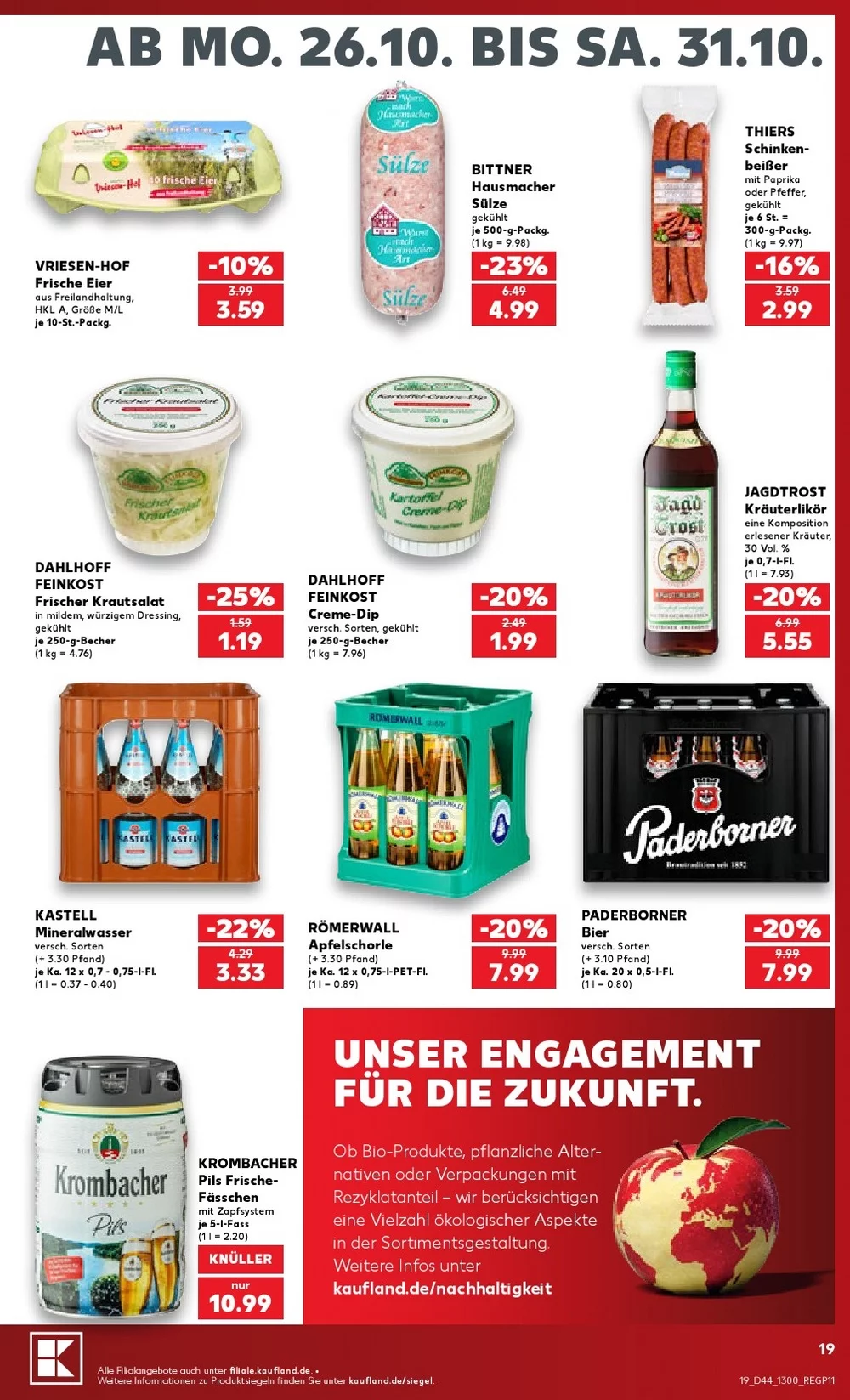 kaufland prospekt oktober 26 31 19