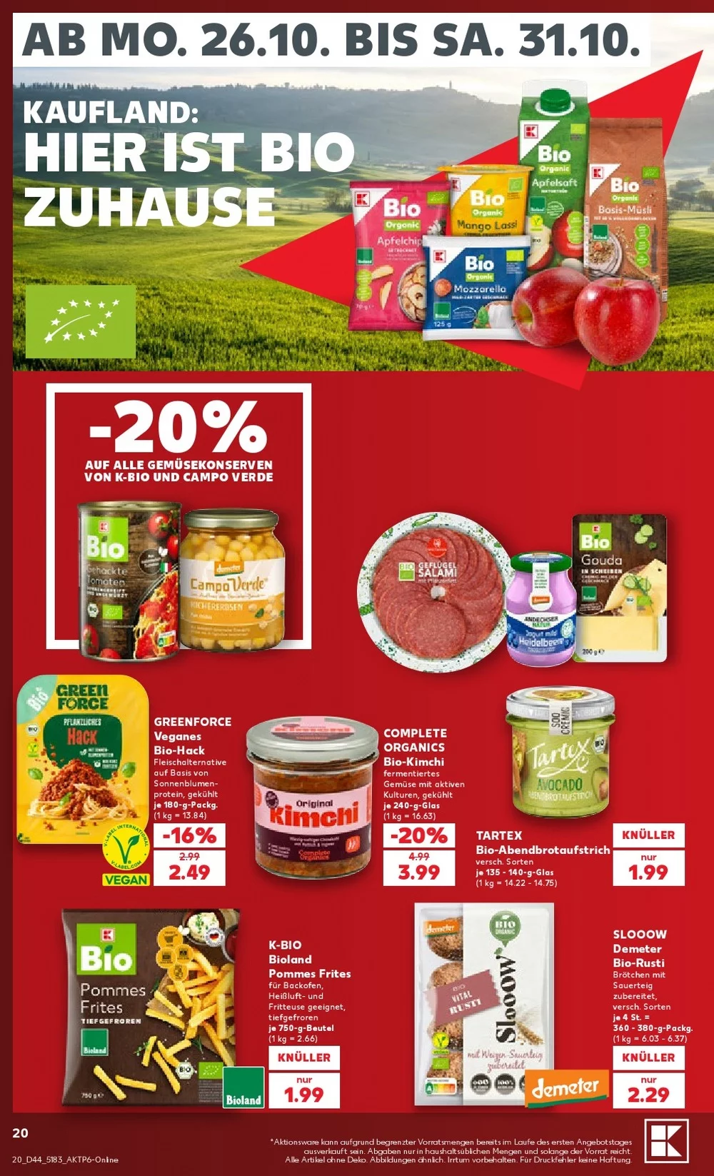 kaufland prospekt oktober 26 31 20
