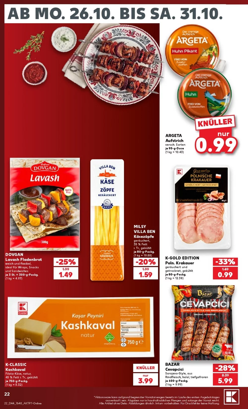 kaufland prospekt oktober 26 31 22