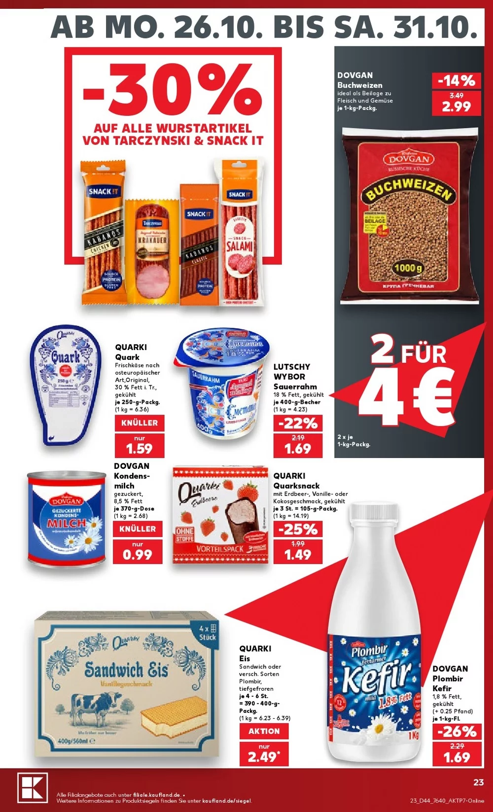 kaufland prospekt oktober 26 31 23