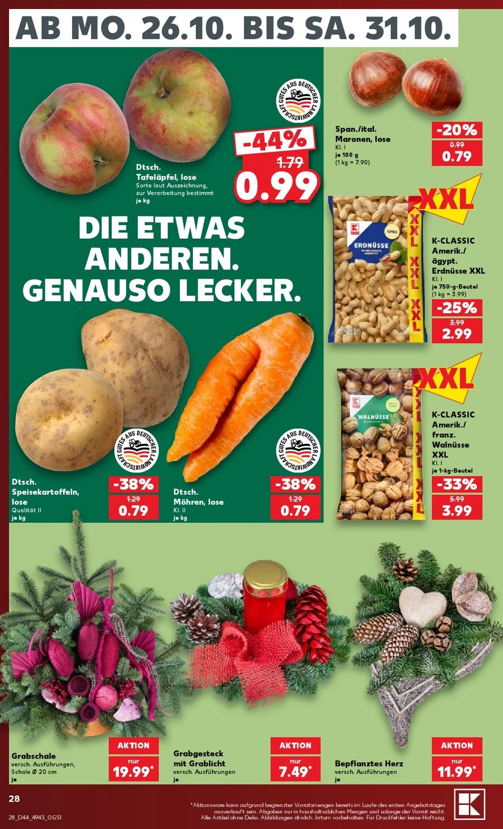 kaufland prospekt oktober 26 31 28