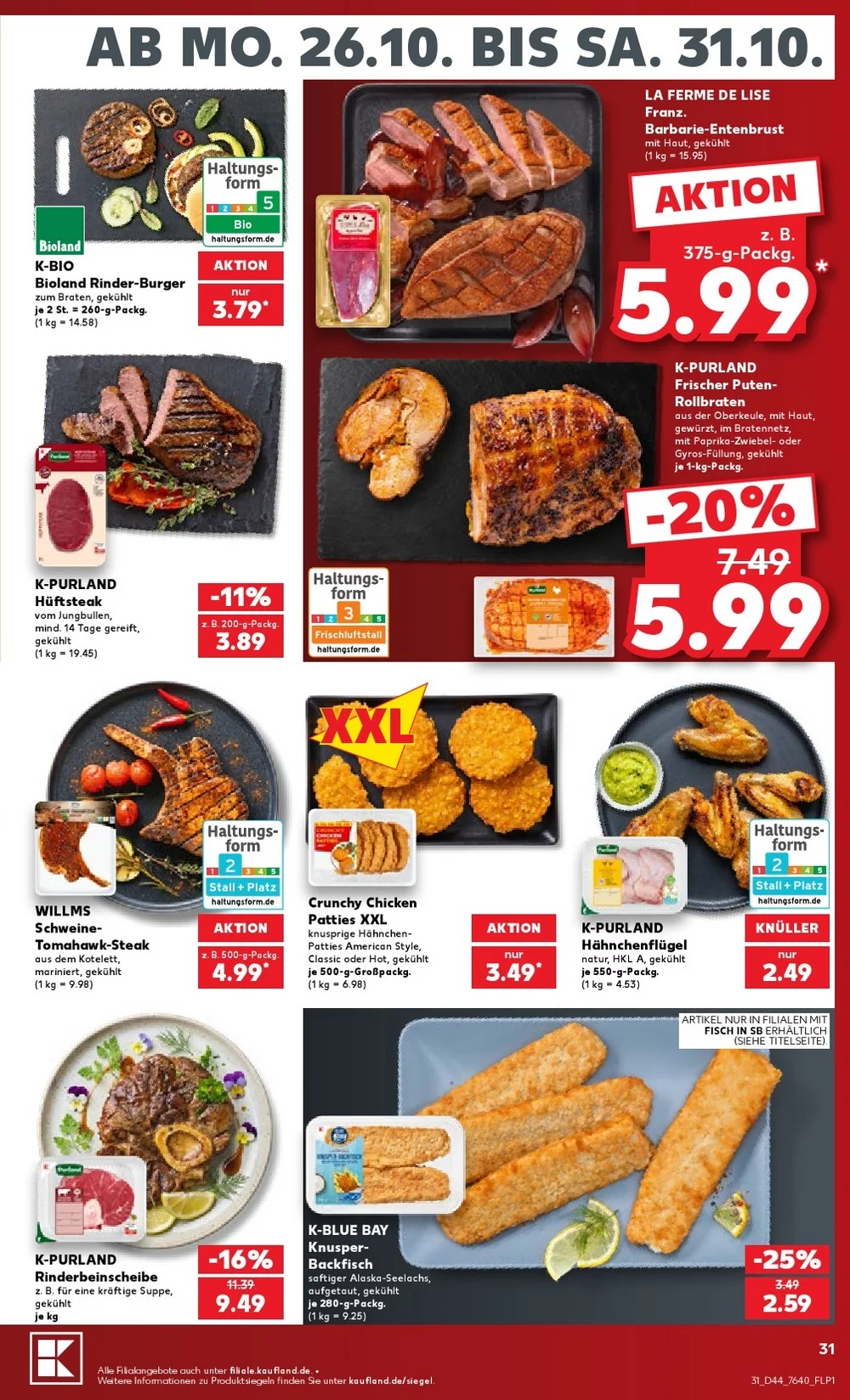 kaufland prospekt oktober 26 31 31