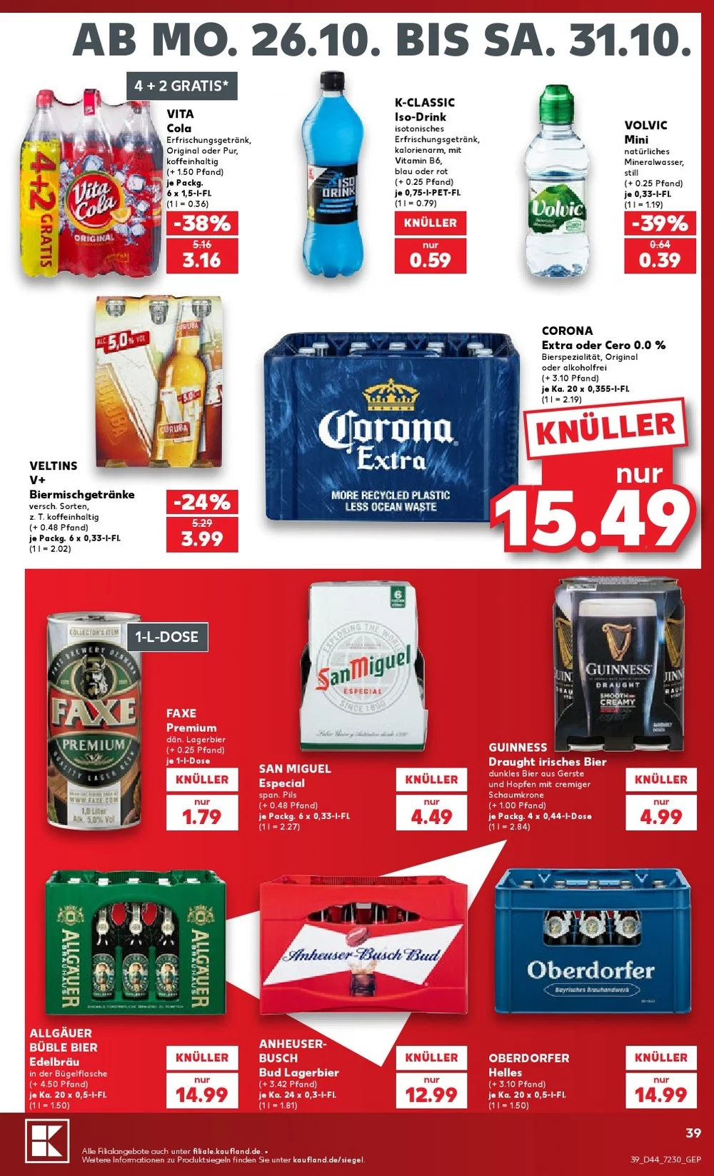 kaufland prospekt oktober 26 31 39